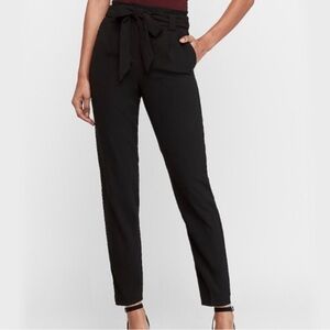 Linen Blend Ankle Pants